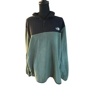 The North Face Men's 1/4 Zipper‎ Fleece Jacket Coat Top XLarge pullove Fleece